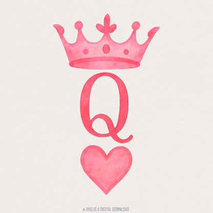 Queen of Hearts PNG Download, Trendy Sublimation - 300 DPI Design for