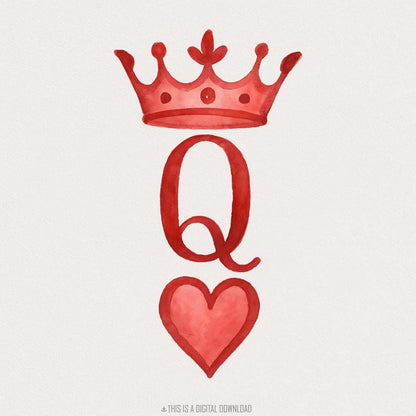 Queen of Hearts PNG, Trendy Sublimation Design - 300 DPI Design for T-Shirt