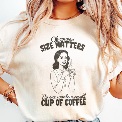 Size Matters PNG, Trendy Vintage Retro Housewife - 300 DPI Design for