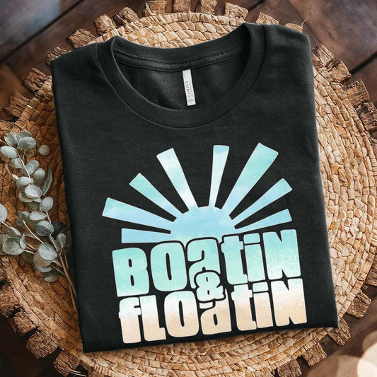 Boatin and Floatin PNG, Summer Lake Sublimation - 300 DPI Design for