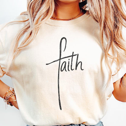Faith Cross png, Faith Clipart - 300 DPI Design for T-Shirt