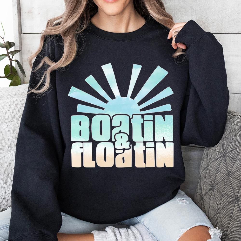 Boatin and Floatin PNG, Summer Lake Sublimation - 300 DPI Design for