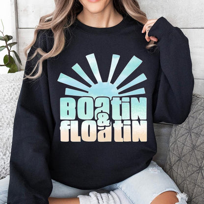 Boatin and Floatin PNG, Summer Lake Sublimation - 300 DPI Design for