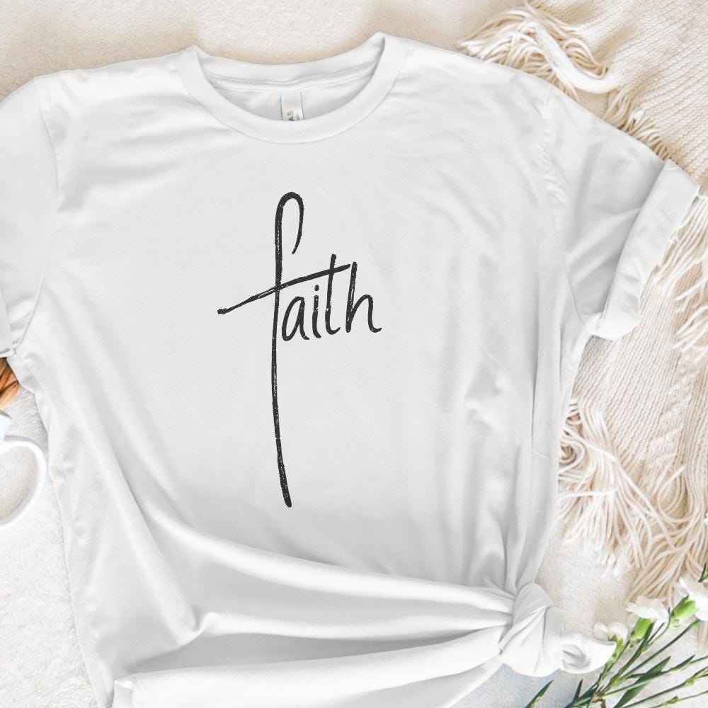 Faith Cross png, Faith Clipart - 300 DPI Design for T-Shirt