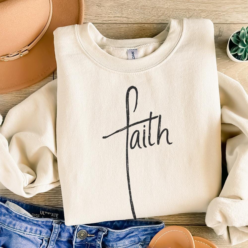Faith Cross png, Faith Clipart - 300 DPI Design for T-Shirt