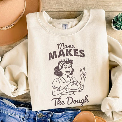 Funny Sourdough PNG, Mama Makes the Dough - 300 DPI Design for T-Shirt