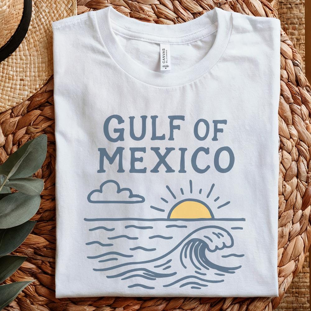 Gulf of Mexico Sticker Alt 2, Funny Anti-Trump PNG - 300 DPI Design for