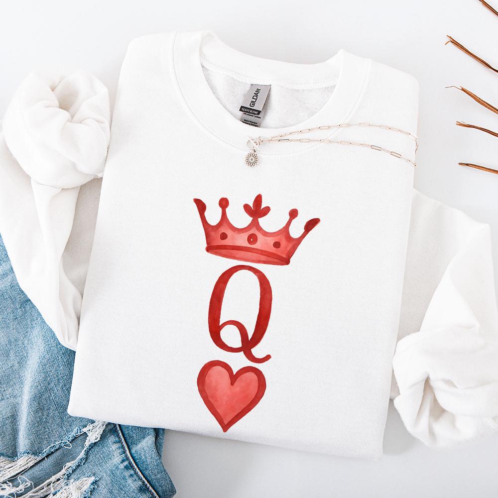 Queen of Hearts PNG, Trendy Sublimation Design - 300 DPI Design for T-Shirt