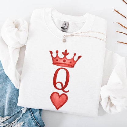 Queen of Hearts PNG, Trendy Sublimation Design - 300 DPI Design for T-Shirt