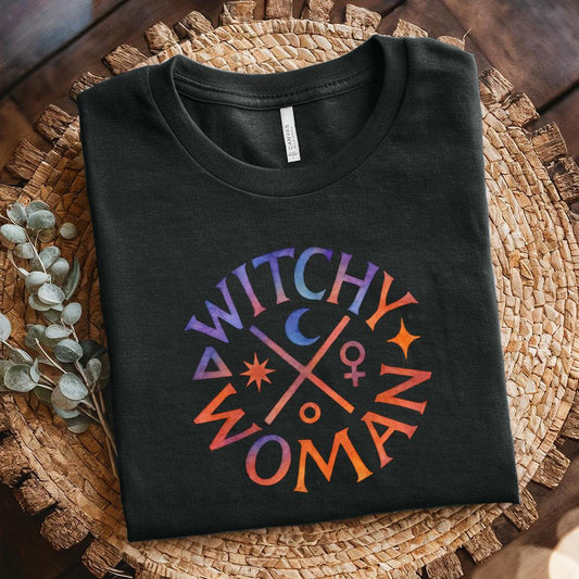 Witchy Woman PNG, Feminine Occult PNG - 300 DPI Design for T-Shirt