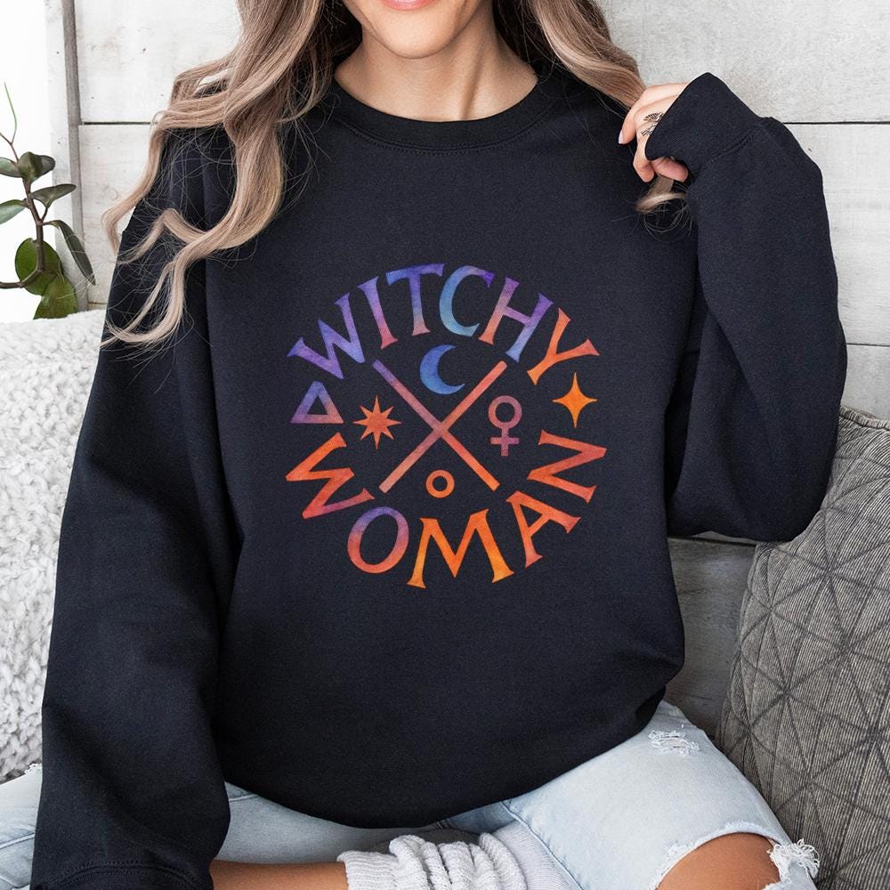 Witchy Woman PNG, Feminine Occult PNG - 300 DPI Design for T-Shirt