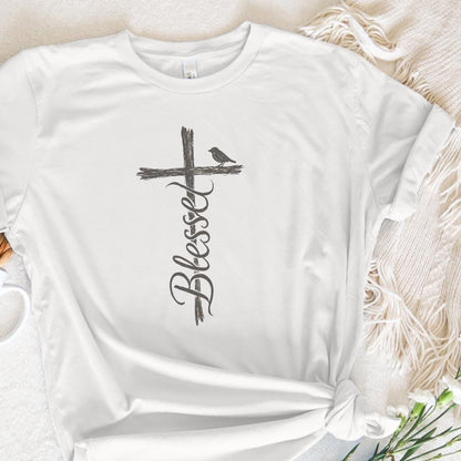 Blessed Cross PNG, Christian Faith Digital Download - 300 DPI Design for