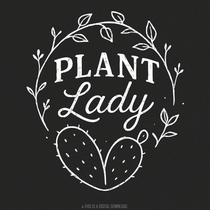 Plant Lady PNG Download, Botanical Wreath PNG for Plant Lover Shirt - 300