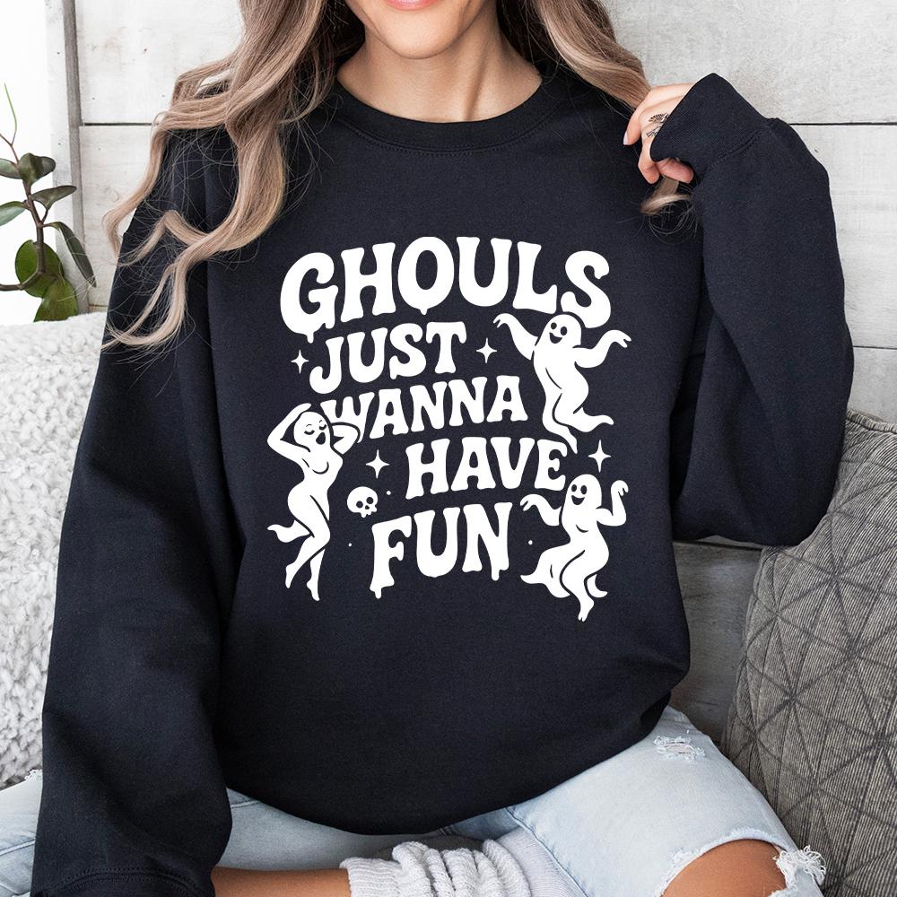 Ghouls Just Wanna Have Fun PNG, Funny Halloween PNG - 300 DPI Design for