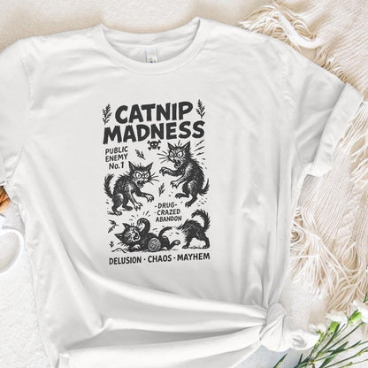 Catnip Madness PNG, Funny Cat Lover Vintage Cat Design - 300 DPI Design