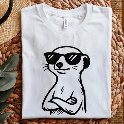 Cool Meerkat PNG, Funny Animal Digital Download - 300 DPI Design for