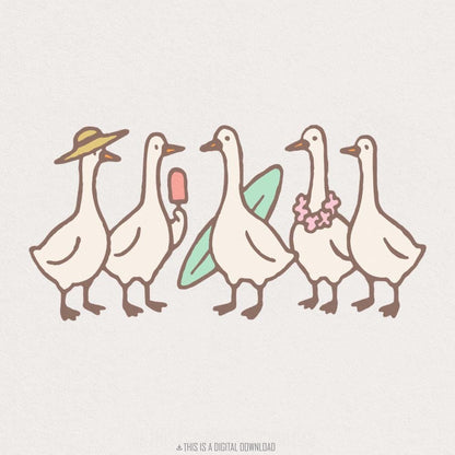 Silly goose on the loose PNG shirt Alt 2, Cowboy goose PNG - 300 DPI