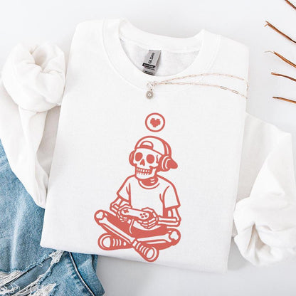 Gaming Skeleton PNG, Digital Download - 300 DPI Design for T-Shirt