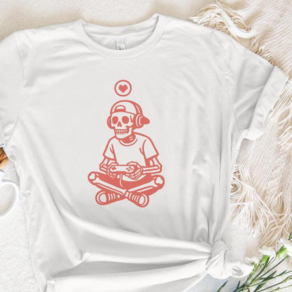 Gaming Skeleton PNG, Digital Download - 300 DPI Design for T-Shirt
