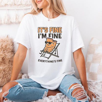It's Fine I'm Fine Everything's Fine PNG, Funny Potato Chip Digital Art -