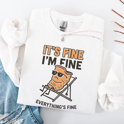 It's Fine I'm Fine Everything's Fine PNG, Funny Potato Chip Digital Art -