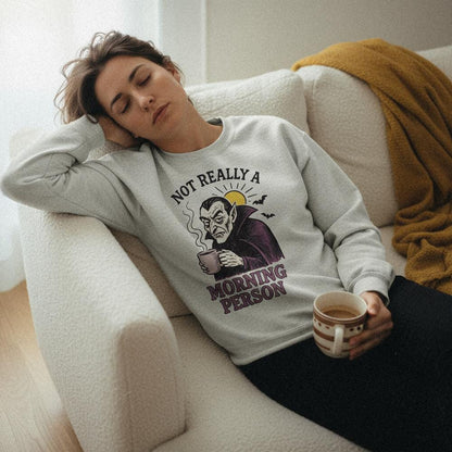 Not Really a Morning Person PNG, Vampire Coffee Lover Digital Art - 300