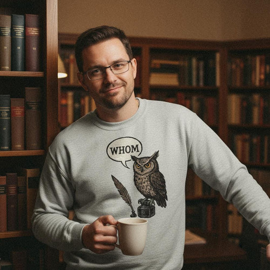 Whom Owl PNG, Funny Grammar Shirt - 300 DPI Design for T-Shirt