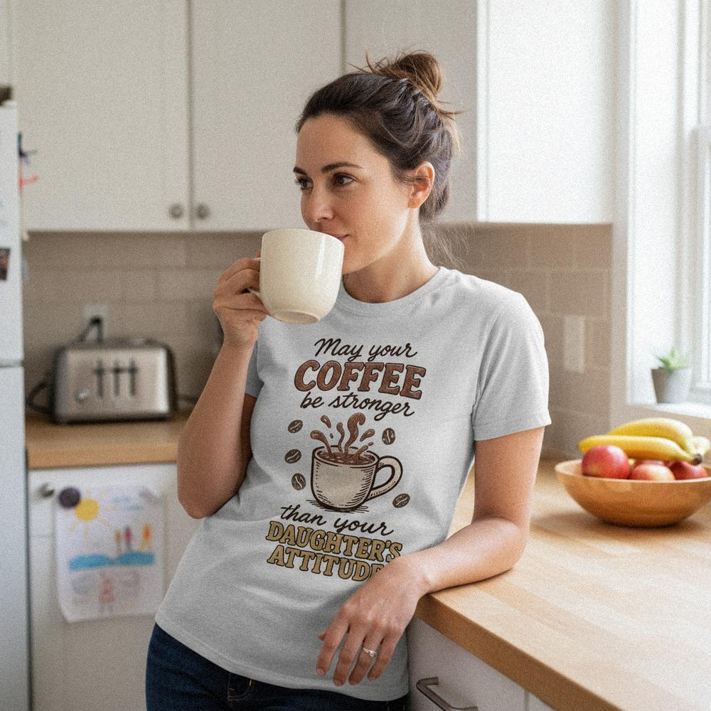 May Your Coffee Be Stronger Than Your Daughter's Attitude PNG, Funny