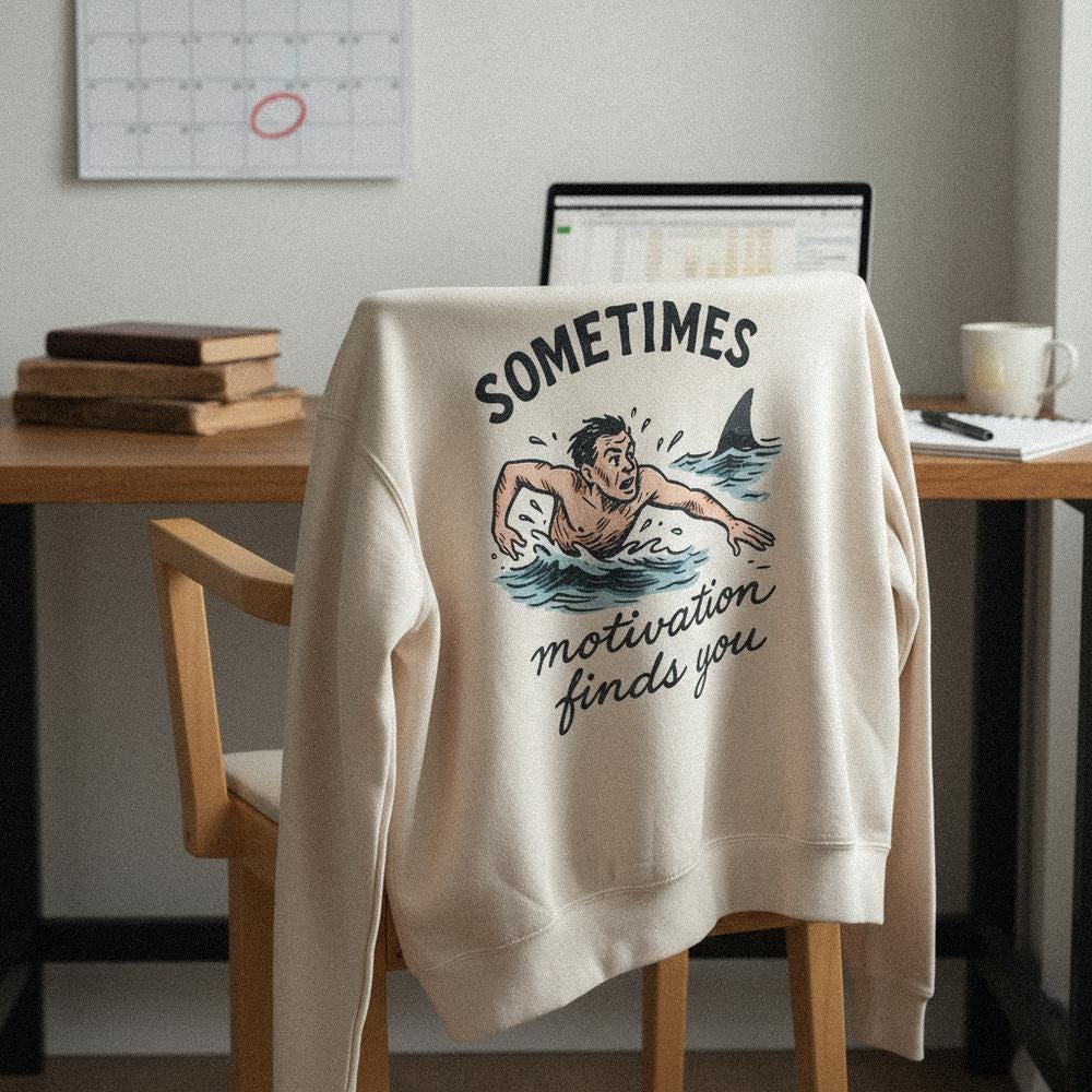 Sometimes Motivation Finds You PNG, Inspirational Digital Download Shirt