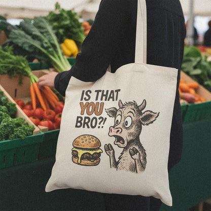 Is That You Bro?! PNG, Funny Burger Cow Art - 300 DPI Design for T-Shirt