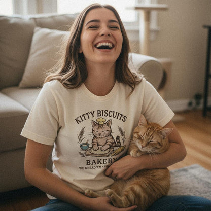 Kitty Biscuits Bakery PNG, Cute Cat Digital Download - 300 DPI Design for