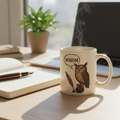 Whom Owl PNG, Funny Grammar Shirt - 300 DPI Design for T-Shirt