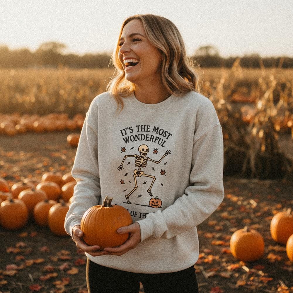 It's The Most Wonderful Time Of The Year PNG, Dancing Skeleton - 300 DPI