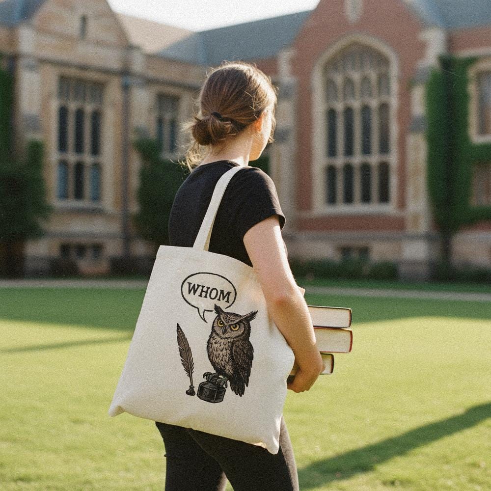 Whom Owl PNG, Funny Grammar Shirt - 300 DPI Design for T-Shirt