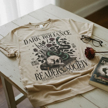 Proud Member Of The Dark Romance Readers Society PNG, Enemies To Lovers