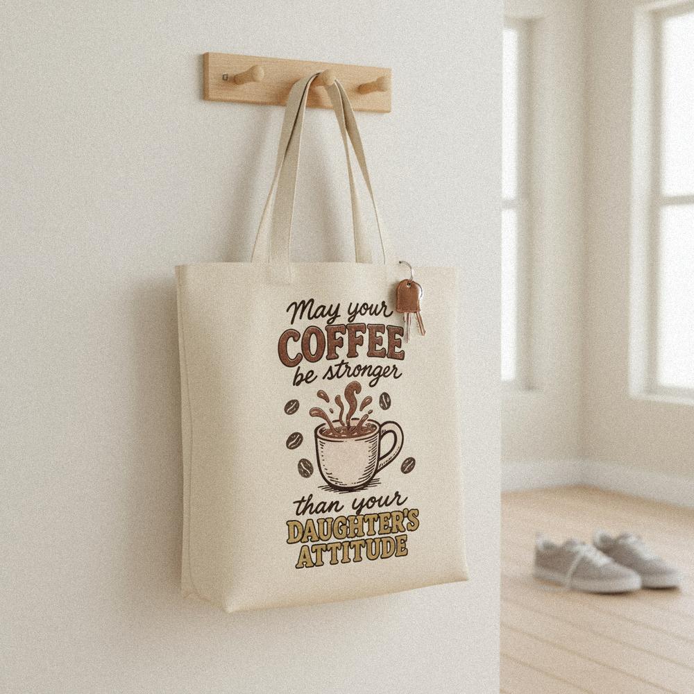 May Your Coffee Be Stronger Than Your Daughter's Attitude PNG, Funny