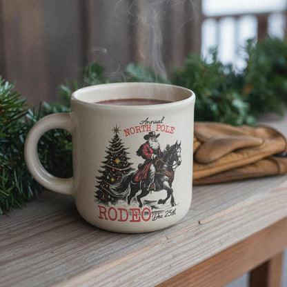 Annual North Pole Rodeo PNG, Santa Cowboy Christmas Shirt - 300 DPI