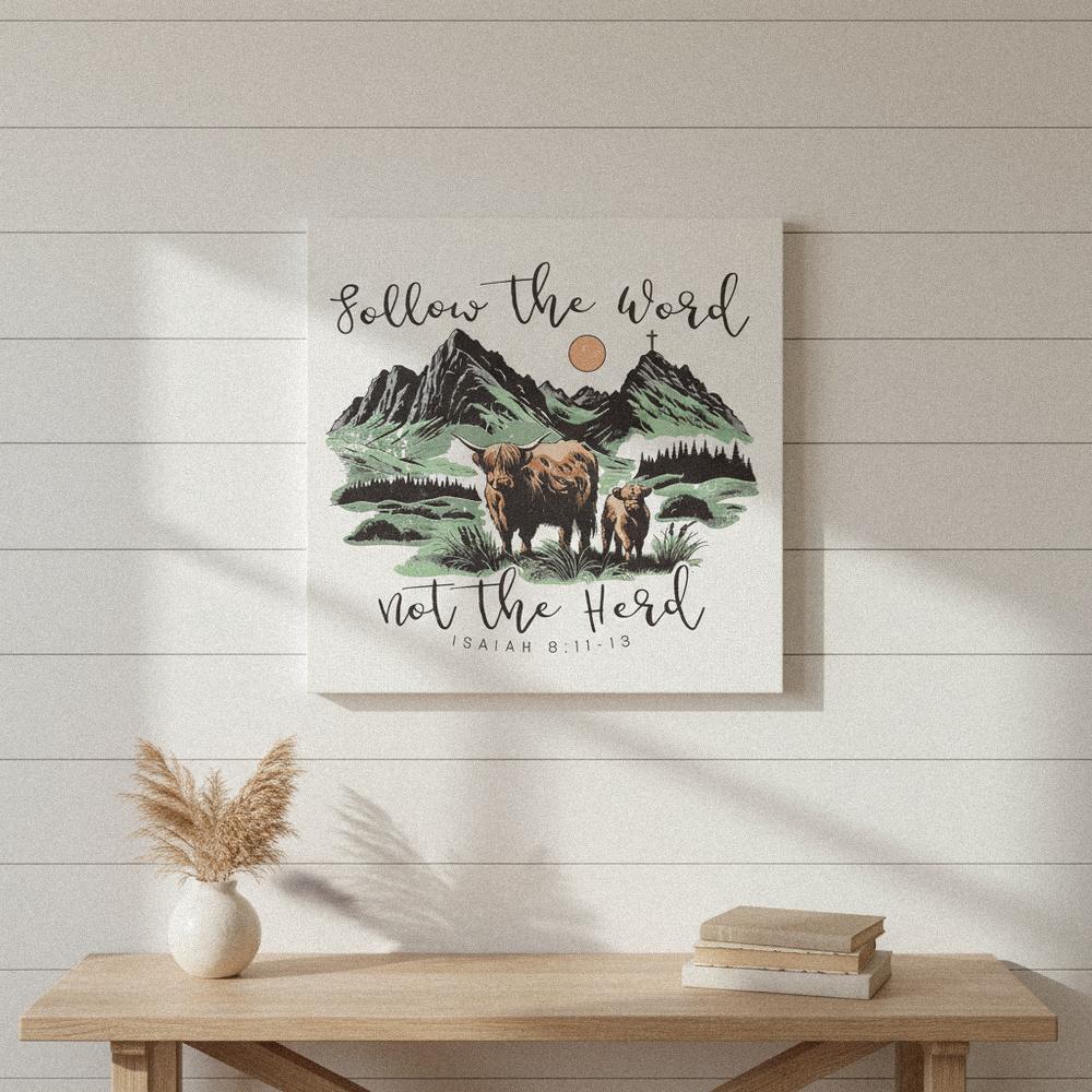 Follow The Word PNG, Not The Herd Shirt - 300 DPI Design for T-Shirt