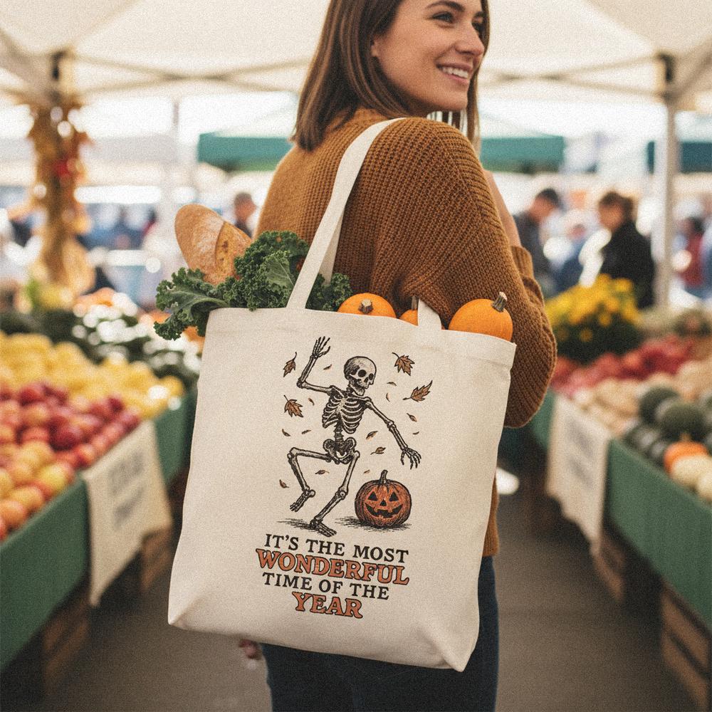 It’s The Most Wonderful Time Of The Year PNG, Dancing Skeleton Pumpkin