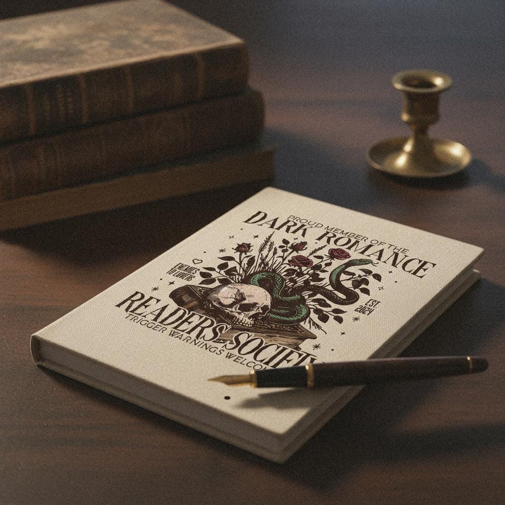 Proud Member Of The Dark Romance Readers Society PNG, Enemies To Lovers