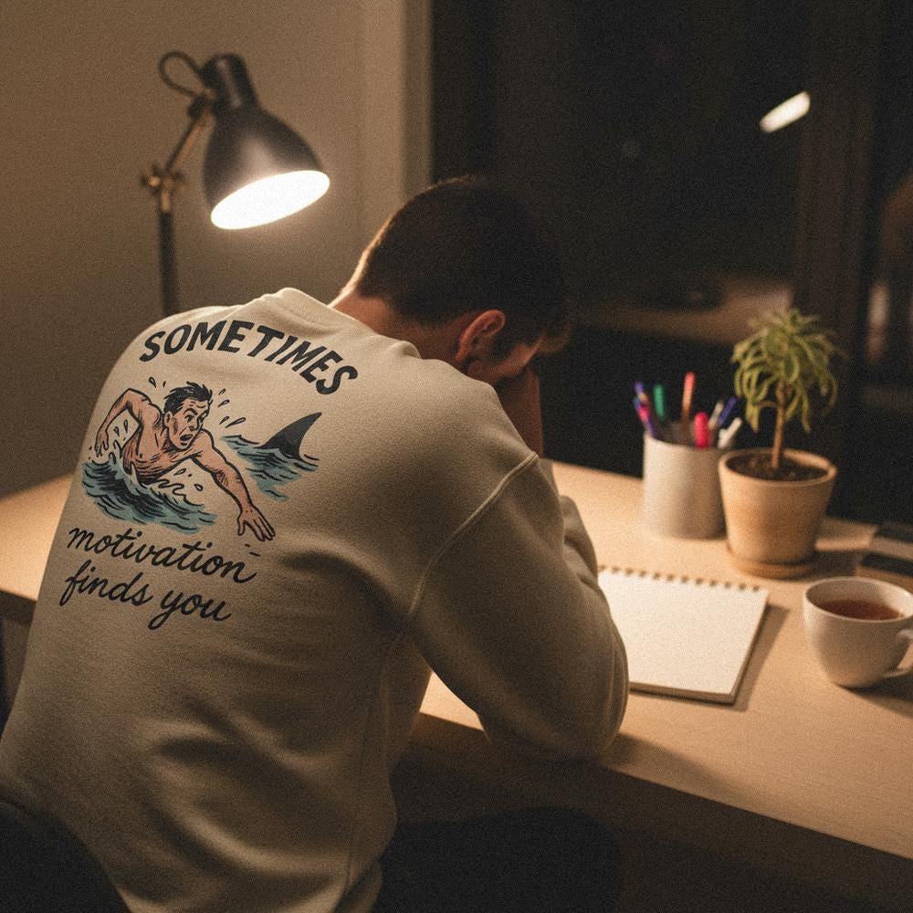 Sometimes Motivation Finds You PNG, Inspirational Digital Download Shirt