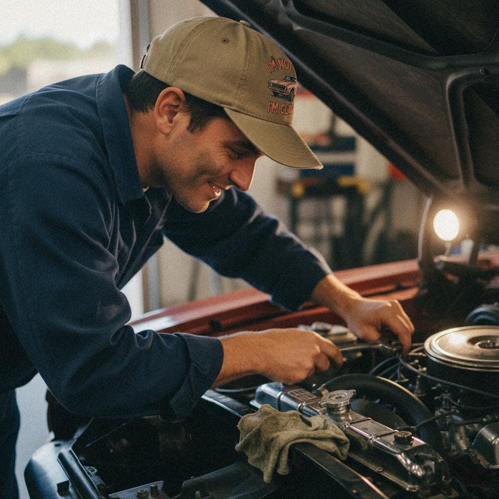 I'm Not Old I'm Classic PNG, Retro Muscle Car Digital Download - 300 DPI