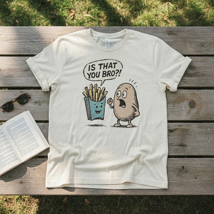 Is That You Bro?! PNG Funny Potato and Fries Digital Download, Cute Food
