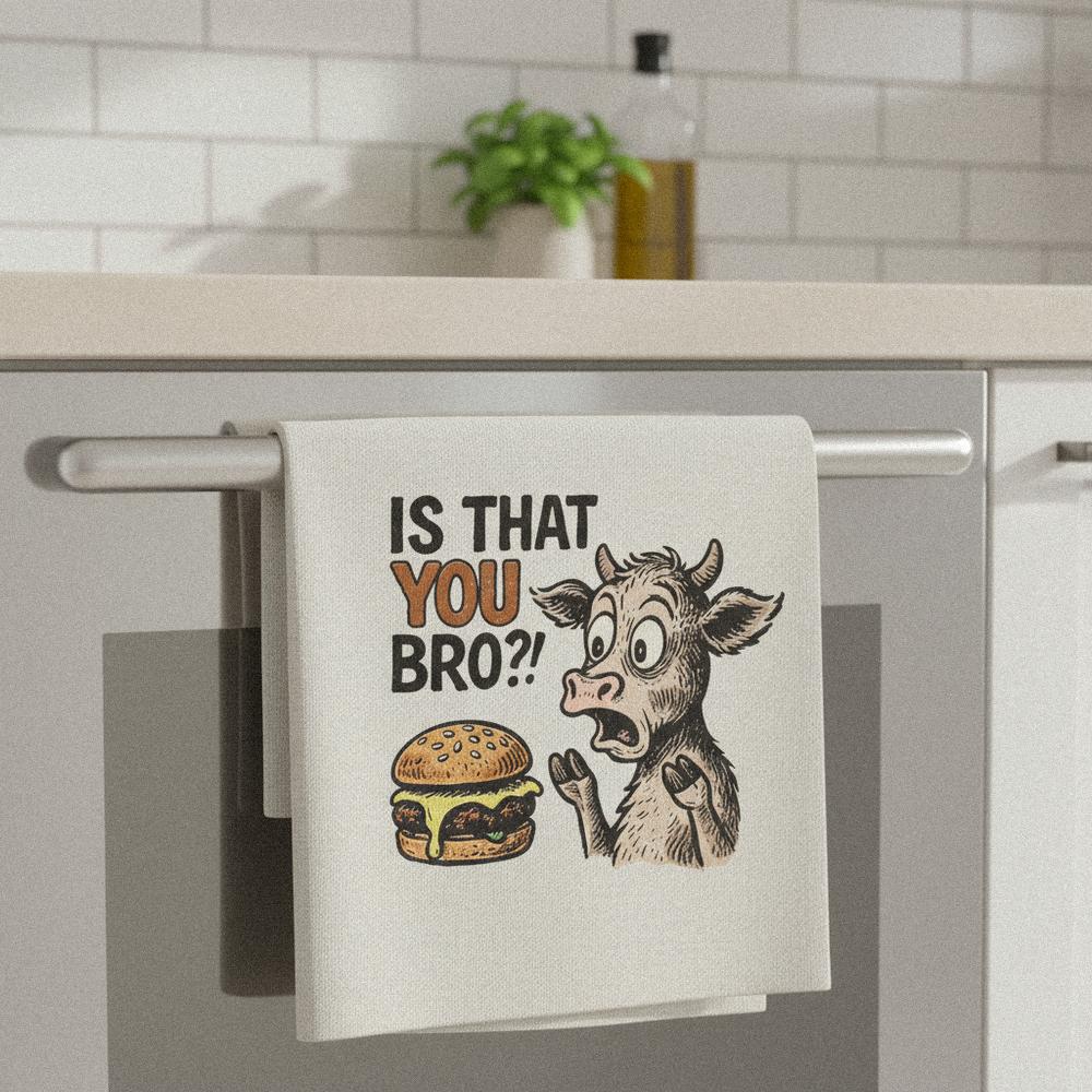 Is That You Bro?! PNG, Funny Burger Cow Art - 300 DPI Design for T-Shirt