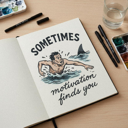 Sometimes Motivation Finds You PNG, Inspirational Digital Download Shirt