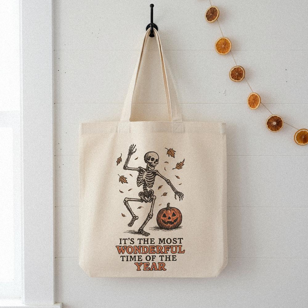 It’s The Most Wonderful Time Of The Year PNG, Dancing Skeleton Pumpkin