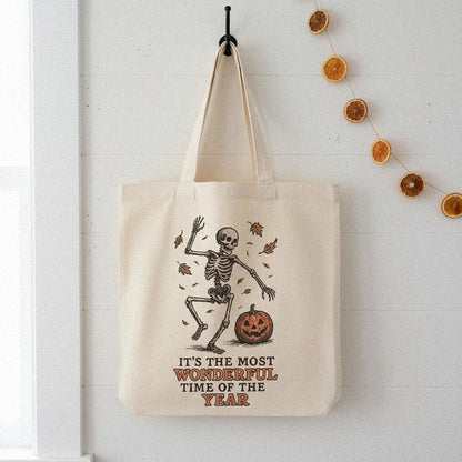 It’s The Most Wonderful Time Of The Year PNG, Dancing Skeleton Pumpkin