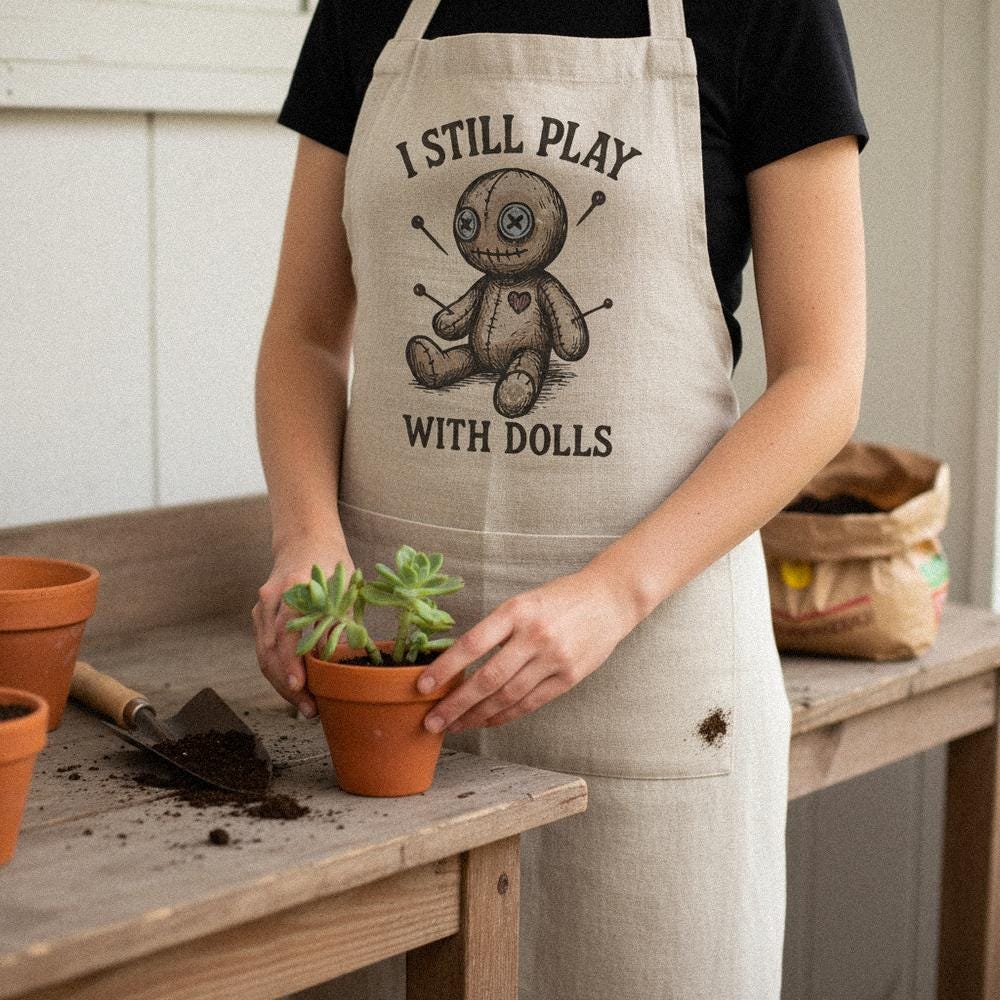 I Still Play With Dolls PNG, Voodoo Doll Clipart - 300 DPI Design for