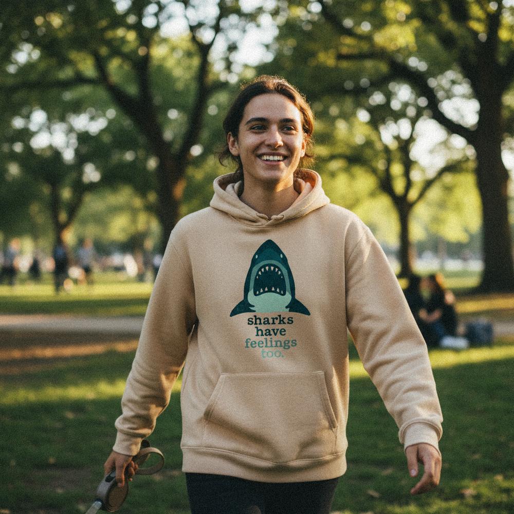 Sharks Have Feelings Too PNG, Ocean Animal Digital Download - 300 DPI