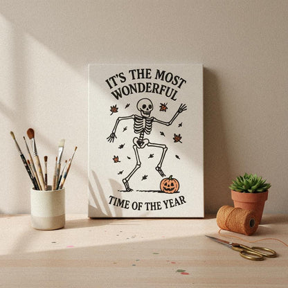 It's The Most Wonderful Time Of The Year PNG, Dancing Skeleton - 300 DPI